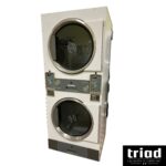 '17 Huebsch 30lb Stack White Coin Op Gas Dryer 1 Phase