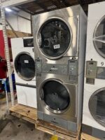 2019 Huebsch 30lb Stack Stainless Coin Op Gas Dryer 1 Phase REVERSING! - Image 2