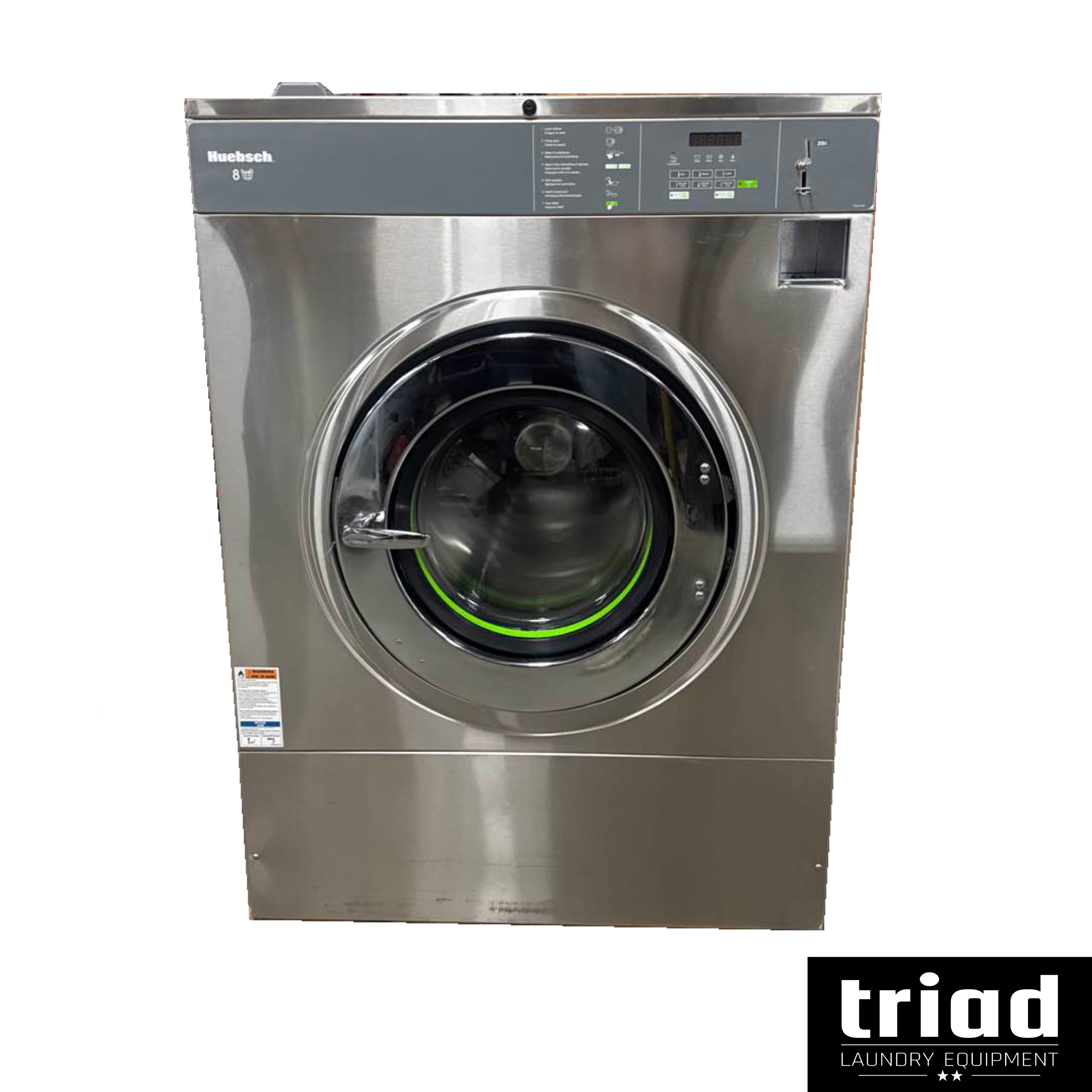 HCT080 2021 Huebsch 80lb Coin Op 1 Phase Commercial Washer - Image 1