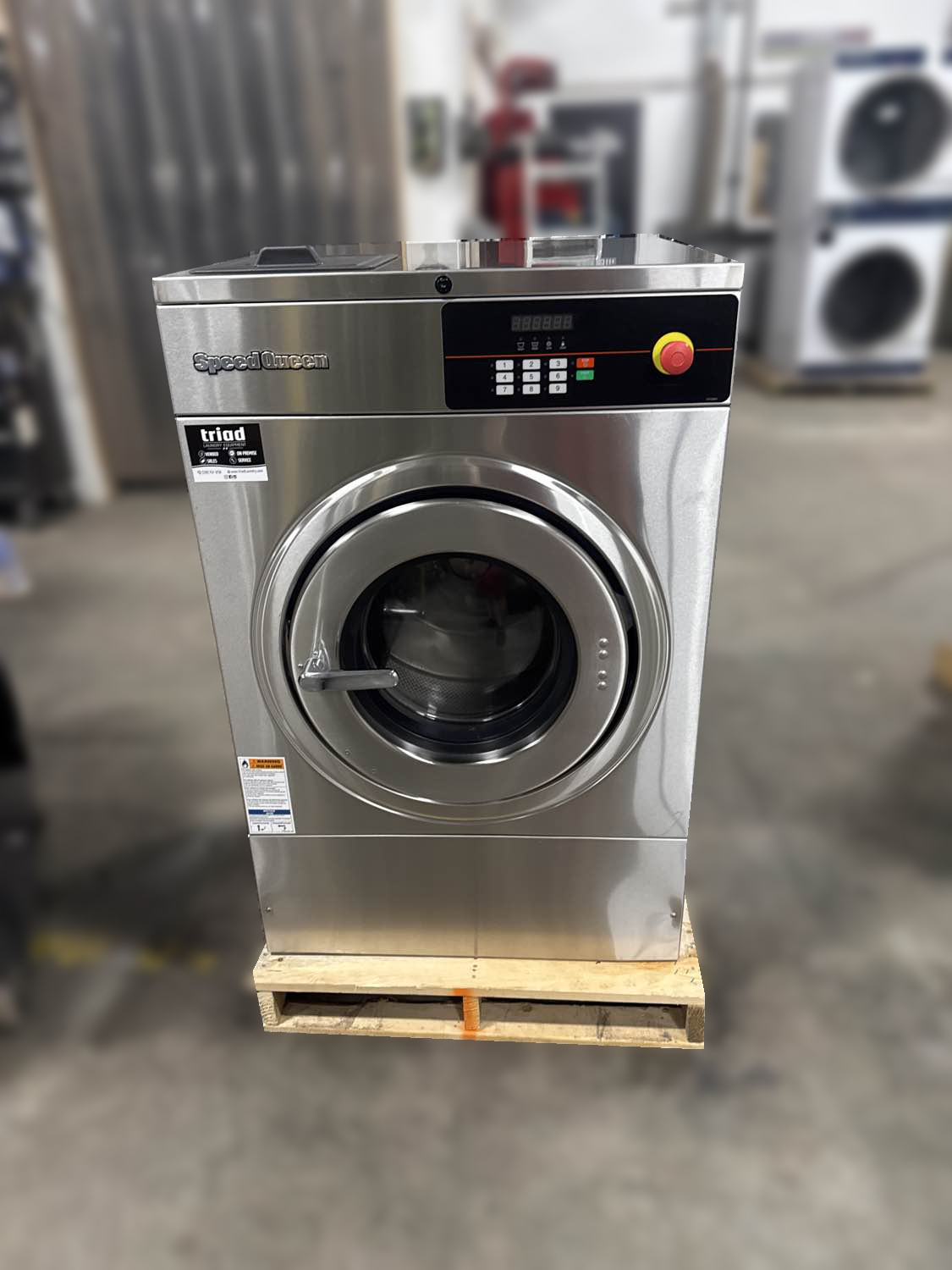 Reconditioned Speed Queen washer from Triad Laundry