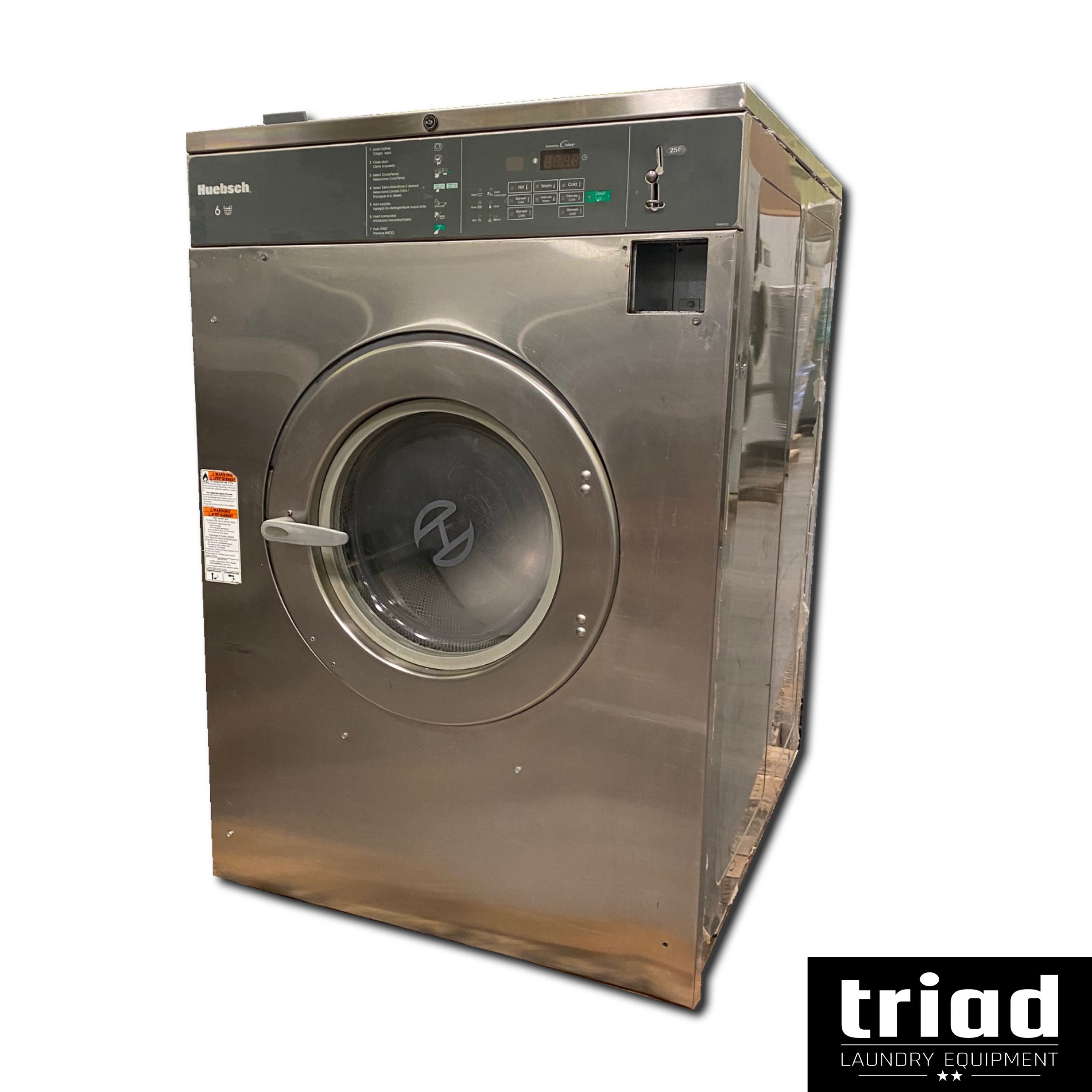 HCN060 main pic (1) 2009 Huebsch 60lb Coin Op 3 Phase Commercial Washer - Image 1